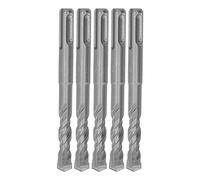Hyuduo Bit per Trapano a Martello per Punta in Carburo, Kit per Trapano Martello Rotante 5 Pcs Lunghezza 110 Mm 2 Pezzi di Perforazione di Impatto Auto -flauto (10 mm)