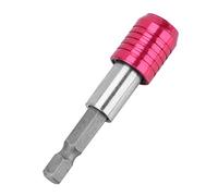 Hyuduo Bussola per Cacciavite con Impugnatura Esagonale 1/4", Attacco per Cacciavite a Sgancio Rapido in Acciaio Inossidabile, Bussola Magnetica per Cacciavite (60 Mm, (rosso)