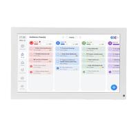 Hyuduo Calendario Digitale Smart Family Planner Touch Screen 15,6 Pollici con Gestione Elettronica dei Viaggi Cornice per Foto AI Cloud per L'organizzazione Domestica del (Spina Europea)