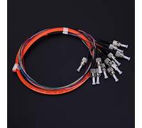 Hyuduo Cavo Pigtail in Fibra, Pigtail ST UPC con Codice Multimodale a 12, 1,5 Metri per Sistemi di Comunicazione di Rete