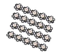 Hyuduo Chip LED Substrato in Alluminio Perline Lampada LED 20 Pezzi Chip Lampada a Luce Gialla Ad Alta Potenza per Apparecchi di Illuminazione Fai-da-te Torcia Faro Faretto Traffico Interno Uso
