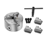 Hyuduo Chuck del Tornio e Auto -centrali, Montaggio del Centro Cilindrico Corto, funzionalità Versatile, Nuova di Zecca, Realizzata in Ghisa, Design Indurito, Tre Mascella per Girare la Macchina