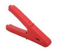 Hyuduo Clip Isolata Clip per Test Tutto in Rame a Coccodrillo Multiuso da 125 Mm Nera per Test di Alimentazione, Misurazione Elettrica e Uso di Riparazione (rosso)