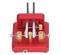 Hyuduo Codice Morse Key Double Paddle Automatico per Allenamento a Onde Corte, Tasto CW Magnetico Affidabile per Amanti della Radio e Prosciutto, Codice Morse in Fibra di Carbonio in Acciaio (rosso)