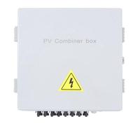 Hyuduo Combinatore Fotovoltaico con Classificazione IP65 con Configurazione di 8, Protezione Contro Flussi di Ritorno, Modulo Protettivo, Scatola di Combinazione Solare Fotovoltaica per Energia
