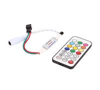 Hyuduo Controller LED IR Remoto Wireless per WS2811 WS2812B Luci a Strisce LED 21 Tasti Mini Dimensioni Effetti del Colore della luminosità Regolabile Fino a 1024 Pixel Funzione di (12V)