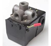 Hyuduo Controllo della Pressione, Porta della Valvola dell'Interruttore del Compressore d'aria Off Off Lever Scaricatore Valutazione Elettrica Sicurezza in Metallo, con una Leva di Interruttore