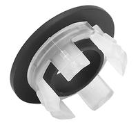 Hyuduo Copertura Circolare per Foro Lavello in Ottone, Resistente Alla Corrosione e Durevole per Vasi in Ceramica e Coperchi Scarico Lavandino Bagno, Installazione Facile 1,2x0,6 Pollici (BLACK)