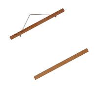 Hyuduo Cornice Magnetica per Ganci per Poster, 21 Cm / 30 Cm / 40 Cm / 50 Cm in Legno Chiaro Moderna Stampa Magnetica Tassello Poster Appendiabiti Cornici Kit Appeso(40cm)