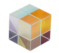 Hyuduo Cube Prisma Ottico in Vetro Ottico per L'insegnamento, la Ricerca e la Decorazione, Bellissima Prisma Leggera a Sei Levi (2 * 2 * 2cm)