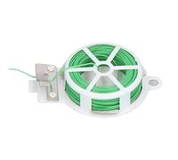 Hyuduo Fascette per Cavi per Piante con Taglierino, Supporto per Spago da Giardino in Filo di Acciaio di Plastica per l'organizzazione dell'ufficio Domestico, Dispenser per Rotoli da 20 M per (50