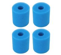 Hyuduo Filtro Piscina Spugna Tipo H Riutilizzabile 4 Pezzi 10 X 8,9 X 3 | Materiale in Schiuma, Ambiente Acquatico, Cartuccia Tipo H, Lavabile e Riutilizzabile, Assorbe il Grasso, Facile da