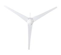Hyuduo Generatore Eolico 500W 24V 3 Pale Lega di Alluminio Bianco | Kit di alimentazione terrestre marina, pala a profilo alare laminare, connessione flessibile a basse vibrazioni, con