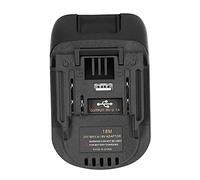 Hyuduo Kit Convertitore Adattatore Batteria 18 V con Porta USB 5 V, Connettore in Nylon 66 e Ottone per Utensili Al Litio 18, Dock di Alimentazione Compatto per la Ricarica in Cantiere