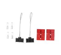 Hyuduo Kit di Connettori Rapidi per Batteria, Connettori in Rame Placcato Argento con Copertura in Policarbonato, 50 A 12-36 V per Auto, Barche, Camion, Corse