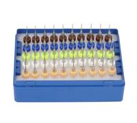 Hyuduo Kit di Micro Punte da Trapano in Carburo da 50 Pezzi per Incisione CNC su Scheda PCB, Dimensioni 0,5-0,9 Mm, Pietra da Intaglio di Precisione e Accessori per Trapano Elettrico per Saldatura