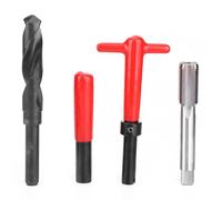Hyuduo Kit di Riparazione della Fitta Tocca Drana 10pcs M18X1.5 Mm Inserto Filettato in Acciaio Inossidabile per Riparazione della Filettatura Danneggiata con Conversione Imperiale