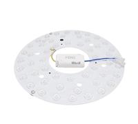 Hyuduo Kit di Sostituzione per Luce Ventilatore da Soffitto, Piastra Frontale, Luce da Incasso a Soffitto, 270 Mm, Magnetica, 3 CCT 3000 K, 4200 K, 6500 K, Dimmerabile, 24 W, LED, Kit