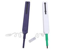 Hyuduo Kit Penna per Pulizia Fibra Ottica 2 Pezzi con Tipo di Pressa Ruotabile a 180° per Connettori LC MU 2,5 Mm SC FC ST 1,25 Mm Strumento di Pulizia di Precisione per Cavi in Fibra Ottica