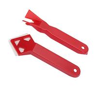 Hyuduo Kit per Strumenti Caulk, Finitore Professionale per Giunto Angolare, Set di Raschietto in Vetro di Raschietto in Silicone, Facile Pulire e Riutilizzabile, Set di 2 Pezzi per Uso Versatile