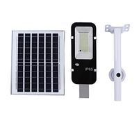Hyuduo Lampione Solare a LED 100 W per Esterni, 6000 Lm, con Sensore di Luce e Telecomando, IP65, per Giardino, Cortile, Parco