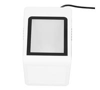 Hyuduo Lettore di Codici a Barre da Tavolo Lettore di Codici QR Cablato USB ABS Identificazione Automatica Messaggi Vocali da 0 a 350 Mm Mani Libere per PC POS Pagamento Mobile Checkout