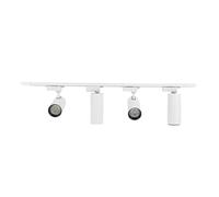 Hyuduo Luce da Pista a LED 4 Pacchetto con Design Scorrevole 6000k Spotlight a Soffitto di Luce Bianca per Soggiorno Camera da Letto Ip42 Valutare Addominali Materiale
