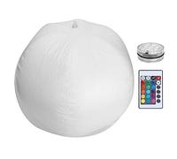 Hyuduo Luce per Piscina Galleggiante, Luce Decorativa Pieghevole Impermeabile con 10 Chip LED e Telecomando, Lampada a Sfera Galleggiante per Piscina Feste in Giardino Matrimoni Camera dei Bambini