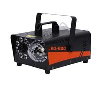 Hyuduo Macchina del Fumo da 600 W con Luci LED a Sfera da Discoteca, Telecomando Wireless Spruzzo Automatico da 20 M 3 modalità Timer, 13 Effetti di Luce 8 LED Multicolori, (Spina europea 220 V)