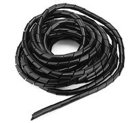 Hyuduo Manica Filo Protettore Cavo a Spirale 6 Mm 8 Mm 12 Mm 14 Mm 25 Mm Opzionale Black White Protect Fili Grovigli di Abrasione di Terra con Materiale PP per -30 a 100 ° C 28,9 Mpa (diametro 12mm)