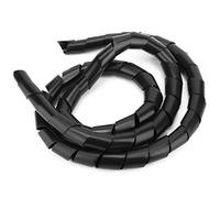 Hyuduo Manica Filo Protettore Cavo a Spirale 6 Mm 8 Mm 12 Mm 14 Mm 25 Mm Opzionale Black White Protect Fili Grovigli di Abrasione di Terra con Materiale PP per -30 a 100 ° C 28,9 Mpa (diametro 25mm)