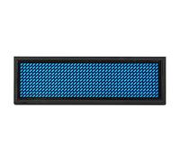 Hyuduo Mini LED Distintivo Digitale, Display in Tutte le Lingue (BLUE) | Display dei messaggi a scorrimento programmabile, memoria da 750 caratteri, controllo della velocità a 8 livelli,
