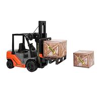 Hyuduo Modello di Carrello Elevatore a Forca Inerziale in Scala 1:10 Push and Go con Volante Regolabile in Altezza per Ragazzi Bambini Dai 3 Anni in su