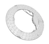 Hyuduo Modulo Luminoso per Ventilatore da Soffitto a LED Rotondo, Materiale in Alluminio, Distribuzione Uniforme della Luce, Ideale per Ventilatori da Soffitto e Lampadari (96 W)