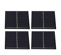 Hyuduo Modulo Pannello Solare, Kit Pannello Solare Mini 4 Pezzi da 0,8 W 5 V per Progetti Fai da Te, a Celle Solari per Ricarica Batteria, Esperimenti Scientifici, Giocattoli, Applicazioni