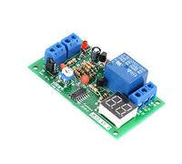 Hyuduo Modulo relè Temporizzato Interruttore relè Temporizzato 12V con Display LED Conto Alla Rovescia Regolabile 1s-99min per Controllo Industriale Smart Home