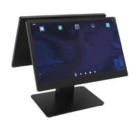 Hyuduo Monitoraggio Touchscreen del Registratore Touchscreen da 15,6 Pollici per Touch Screen con Moto con 11 2 GB RAM 32 GB ROM BT5.2 WiFi per Barra da (Spina europea)
