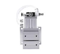 Hyuduo Morsa Pneumatica in Lega di Alluminio con Corsa da 3 Mm | Utensile da Banco Ad Azionamento Pneumatico, Spinta da 40 Kg a 0,5 MPA, Raccordo a Collegamento Rapido, per Fresatura CNC,