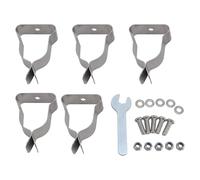 Hyuduo Morsetto per Copertura del Pozzo della Finestra, Kit Hardware con Clamp/Holder a Molla in Acciaio Resistente per Installazione nel Seminterrato