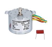 Hyuduo Motore Elettrico Sincrono a Bassa velocità 50KTYZ, 220 V CA, 2,5 Giri/min, 6 W, Alta Torsione, con Materiale in Ottone e Alluminio, per Progetti Fai Te e scolastici.