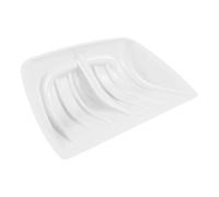 Hyuduo Pala in Plastica Pala da in Plastica PP 53 X 35,5 Cm Lama Profonda 12,5 Cm per Terreno Rossa per Ghiaia Terreno Foglie Costruzione di Giardini Pulizia (WHITE)