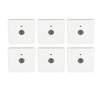Hyuduo Pannello di Controllo Interruttore Acustoottico, Confezione da 8 | Controller di illuminazione attivato dal suono, ritardo automatico di spegnimento, alloggiamento ignifugo in PC bianco