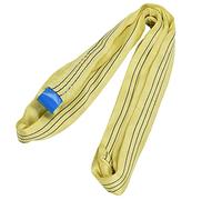 Hyuduo Pesca Rotonda di Sollevamento Morbido Giallo 3T, per Nave, Macchinari, Porto, Trasporto, Energia Elettrica, Ingegneria con Acido, Alcali, Resistenza All'abrasione (2m)