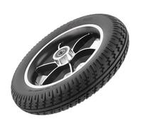 Hyuduo Piatta a Ruota Solida Robusta, Liscia e Anti-skid, Gomma in Lega di Alluminio in Gomma 250 Mm 12 Mm, Sostituzione Elettrica della Sedia a Rotelle per Alta Resistenza e Assorbimento degli