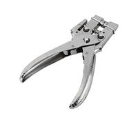 Hyuduo Pinza per Occhielli per Rivetti in Pelle, Strumento per Punzonatura Rivetti in Lega di Zinco con 100 Anelli di Tenuta in Rame per Scarpe, Borse, Tessuto, Foro da 4,5 Mm