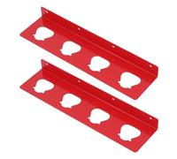 Hyuduo Portabatterie per Montaggio a Parete Organizer Durevole in Acciaio Inossidabile 4 Fori per M12B2 M12B4 M12B6, Adatto per Officine o Cassette degli Attrezzi