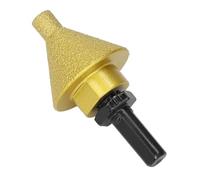 Hyuduo Punta Diamantata per Smussatura, Punta per Piastrelle Conica 38 Mm, con Asta Adattatore M14, per Marmo, Quarzo, Piastrelle in Ceramica, Allargamento dei Fori, Rifilatura, Smerigliatura,