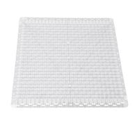 Hyuduo Righello per Quilting 12,5 X Pollici, Acrilico, Trasparente, Quadrato, per Cucire, Taglio del Tessuto con Visione a Doppio, Numeri di Carattere Grandi per L'artigianato Preciso