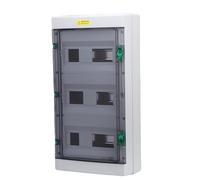 Hyuduo Scatola di Distribuzione dell'interruttore Automatico, Scatola Elettrica IP66 Resistente Alla Pioggia da 2,8 Mm con Coperchio Trasparente in PC e Serrature Sicure a Pulsante per Uso Esterno