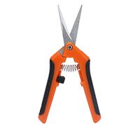 Hyuduo Sceature Giardino Shears Scissori Giardino 6,5 Pollici Design a Molla Riduce le Lame in Acciaio Inossidabile Premium Fatica a Mano con di Bloccaggio Laterale per Rami di Piante (Arancione)